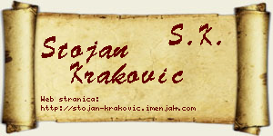 Stojan Kraković vizit kartica